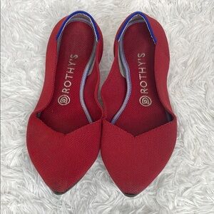 Rothy's Women’s Chili Red The Point Ballet Flats